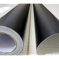 Könighaus (3,62€/m2) Schwarz Matt Autofolie 500 x 152 cm blasenfrei mit Anleitung
