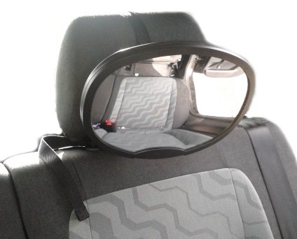 Baby Car Mirror to View Back Rear Facing Child Infant Seat Attaches to Headrest for Safety | X-Large | Wide Angle | Easily Viewed by Driver | Highly Reflective | Easy Fix/Remove/Adjust | Suitable from 0years | by WellMirror | Best Lifetime Guarantee