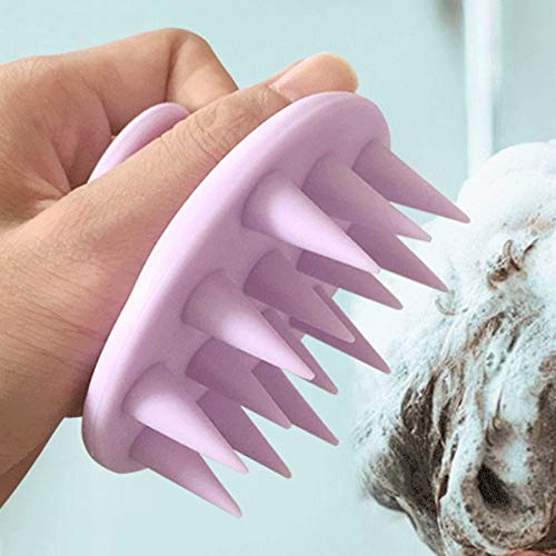 Preisvergleich Produktbild Silikon-Kunststoff-Massagegerät Shampoo Kopfhaut-Massagebürste Haarwaschbürste