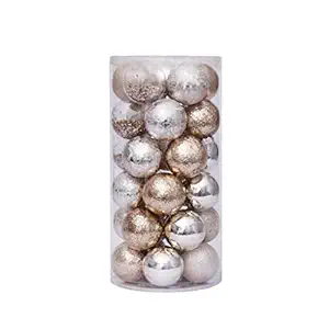 Toodii 30 Pieces Delicate Christmas Ball Baubles Party Xmas Tree Decorations Hanging Ornament Decor