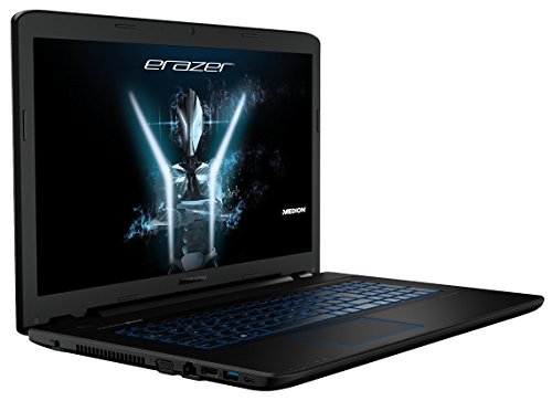 Medion Erazer P7647  30022546  17 3-inch Laptop Intel Core i7-7500U 2 7 GHz   3 5 GHz Turbo Processor  8GB RAM  2TB HDD 256GB SSD  Full HD Display  19
