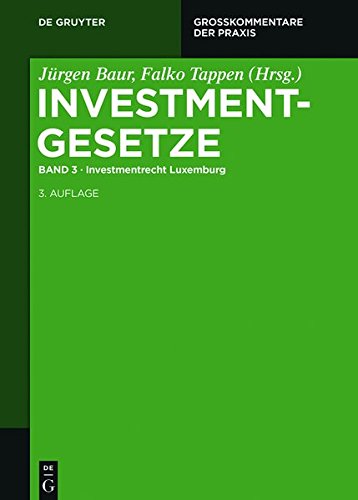 Pdf Investmentgesetze Investmentrecht Luxemburg Grosskommentare Der Praxis Epub Mariagil