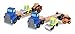 Melissa & Doug Low Loader Wooden Vehicle Play Set - 1 Truck With 2 Chunky Construction Vehicles