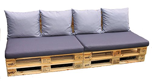 Cojines, almohadas para europalets, set de 6 almohadas