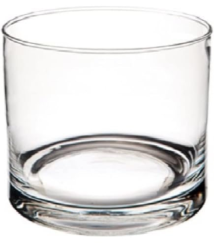 EURO ITALIA Vaso in vetro trasparente cubo 6x6x6 cm