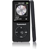 Expresstech @ 8GB Negro Reproductor de MP3 Música pantalla de 1,8" Soporte Hasta 64 GB de Tarjeta Micro SD Incluye auriculares