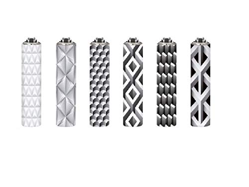 FLAMAGAS Clipper 73, Metal Covers Volume - Mini Collection, Confezione da 6 accendini