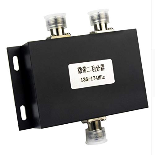 Matsutec 2 Way VHF Antenna Power Splitter Radio Repeater Power Divider for Radio Repeater Station 136-174MHz Microstrip Power Splitter