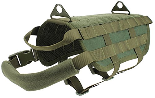 Preisvergleich Produktbild tacvasen Wasserdicht Tactical Hund Weste MOLLE Training Hundegeschirr atmungsaktiv KOMPAKT Pet Coat
