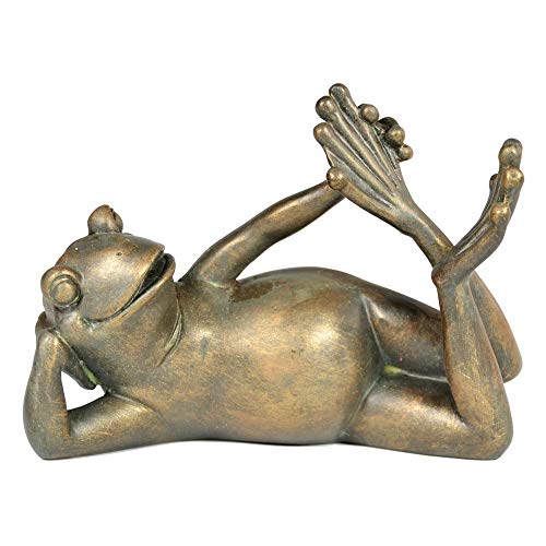 oamore Rana Scultura Statuetta Statua Ornamento Mestieri Frog Indoor Outdoor Giardino della Decorazione