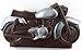 Produktbild 03#022020 Schokoladen Motorrad in Silber, Vatertag, Schokoladenmotorrad, ZARTBITTER, 250 gr. Harley, Motorrad, Davidson, Biker, Geschenk, Moped