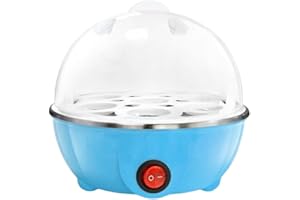 siduytin Quick And Healthy Egg Cooker - Various Cooking Options Large Capacity PP Electric Egg Cooker Electric Egg Boiler, Blue 1 Layer