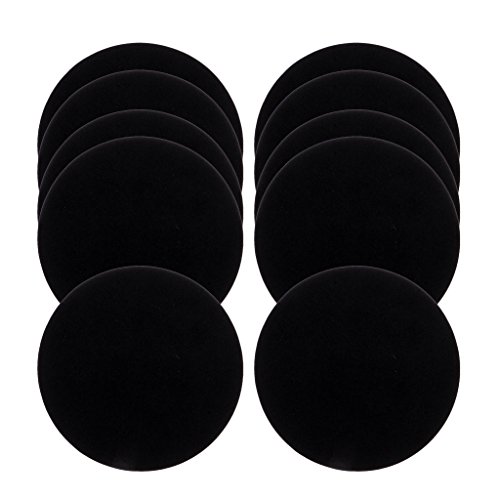 Preisvergleich Produktbild Gazechimp Möbelgleiter Filzgleiter Filzpads für Stuhl Sofa selbstklebende Möbelschützer - Schwarz 100*3MM, 10 stück