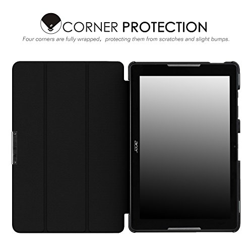 Acer Iconia One 10 B3-A30 Hülle, IVSO Ultra Schlank Superleicht Ständer Slim Leder zubehör Schutzhülle für Acer Iconia One 10 (B3-A30) 25,7 cm (10,1 Zoll HD) Tablet-PC perfekt geeignet (Für Acer Iconia One 10 (B3-A30), Muster-8) - 2