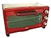 Produktbild BEEM Startherm Mini Backofen 18 L ROT mit Timer / einstellbarer Hitze 4 Funktionen 1380W Umluft Umluftofen 45 x 33 cm Breite 5,5kg Ober- & Unterhitze Pizzaofen