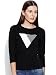 Cult Fiction Black Color 3/4th Sleeves Round Neck Cotton Graphic Print Tshirt For Women