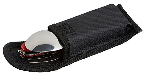 OUTDOOR FREAKZ Outdoor Campingbesteck Klapp-Besteck aus Edelstahl mit Gürteltasche, das Original! - 8
