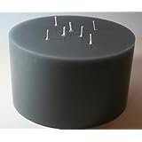 Mehrdochtkerze, Kerze, Stumpen, rund, Durchmesser 19,4 cm, H:12 cm, 7 Dochte, Brenndauer 80 Std.