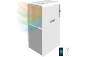 Cecotec Climatizzatore Portatile ForceClima 9550 Style Heating Connected. 9000 BTU,copertura 25 m2, telecomando, tattile, 5 modalità, deumidificatore, Timer, Estate/Inverno, Controllo Wi-Fi