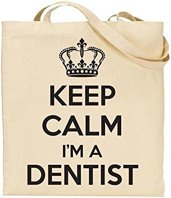 Keep Calm I'm A DENTIST - TOTE - Bag - Handbag - Shopping - Novelty Gift by TeeDemon®