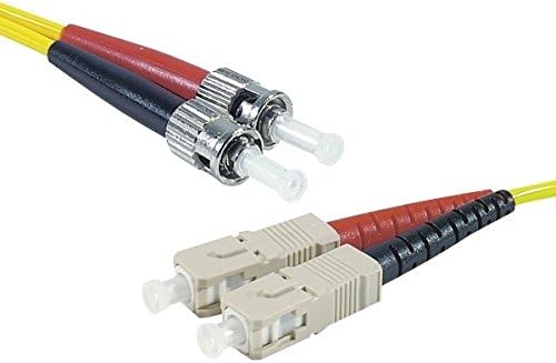 Dexlan 6.56ft OS1 9/125 ST/SC SM Fiber Duplex Patch Cord