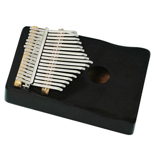 Sharplace Portable Solid Mahogany 17 Key Kalimba Mbira with Bag African Musical Instrument Birthday Gift Black