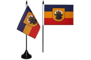 Flaggenfritze Tischflagge/Tischfahne Mecklenburg alt + gratis Aufkleber