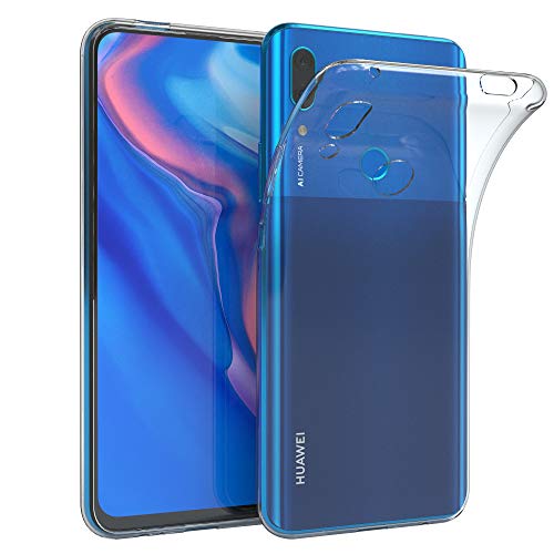 EAZY CASE Hülle kompatibel mit Huawei P Smart Z / Y9 Prime (2019) Schutzhülle Silikon, Ultra dünn, Slimcover, Handyhülle, Silikonhülle, Backcover, Durchsichtig, Klar Transparent