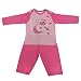 Baby Girls Hey Diddle Diddle Long Sleeve Top & Bottoms/Trouser Pyjamas Set (0-3 Months) (Pink/White)