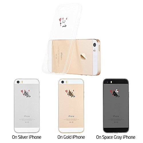 ESR iPhone SE 5 5s Funda  Suave TPU Funda Adorable Parachoques Funda Case Cover Carcasa Para iPhone 5   iPhone 5s   iPhone SE  Peque  o Diablo
