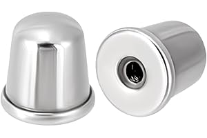 Beebeecraft 1 scatola Da 50 pezzi con Chiusura A Vite per Orecchini In Acciaio Inossidabile 316L, per Orecchini In Metallo Argentato per Orecchie Cadenti e Orecchini Pesanti