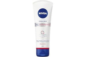 NIVEA Crema Mani Riparatrice 3in1 da 100 ml, Crema mani secche, arrossate e screpolate con Dexpanthenolo, Formula riparatrice e nutriente