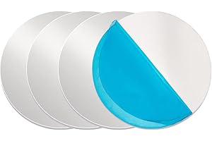 OLYCRAFT 4 discos de aluminio de 10 cm, 2 mm de grosor, placas de aluminio redondas 1060, discos de aluminio, colgantes redondos, para corte láser, troquelado de metal, fabricación de joyas DIY