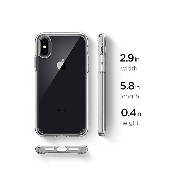 Spigen  057CS22127 Ultra Hybrid Funda iPhone XS/X - Transparente - Imagen 8