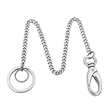 Perfekte Geschenkauswahl: Geschenknachricht erlaubt, Die Taschen-Mappenketten der silbernen Herren-Damen sind mit Liangery-Schmuck-Geschenktüten verpackt,Sie können diese Hosenkette direkt für einige als Geschäftsgeschenk, Geburtstagsgeschenk, Weihnachtsgeschenk bestellen, es wird eine große Überraschung für jeden sein, der erhalten hat