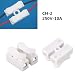Produktbild Yongse Quick Fix 380V 10A 2Way Wiederverwendbare 2P Federklemme Klemmenblock Keine Schrauben Stecker