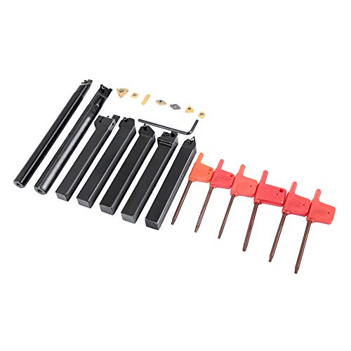 Preisvergleich Produktbild Zhuhaimei,7 stücke 10mm Schaftdrehmaschine Drehen Werkzeughalter Bohrstange Mit Hartmetalleinsätze(Color:Multi)