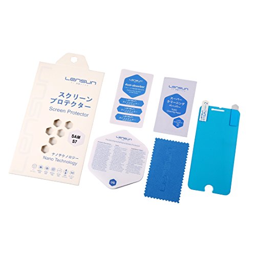 Galaxy S7 Screen Protector   Lifetime Warranty  Lensun Nano Tech Tempered Glass Anti-Shock Screen Protector Film for Samsung Galaxy S7 5 1   S7-BHM 