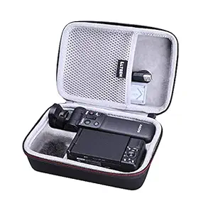 LTGEM EVA Hard Case for Sony ZV-1 Camera with Vlogger Accessory Kit Tripod and Microphone - Travel Protective Carrying Storage Bag