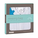 aden + anais leichter Baby Schlafsack für den Sommer Gr. M-XL, brilliant blue classic aus Baumwollmusselin - 2