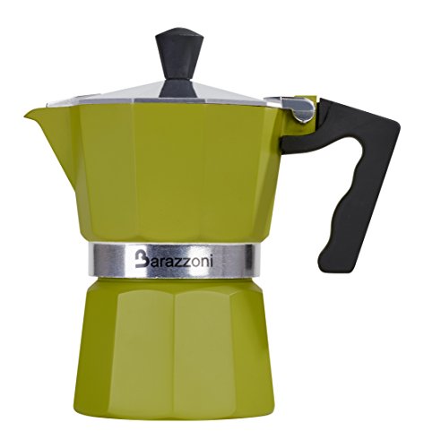 Barazzoni die Kaffeekanne bunt die farbige Espressokocher 1 Tasse, Aluminium, grün, 6.6 x 12.4 x 13.1 cm Barazzoni die Kaffeekanne bunt die farbige Espressokocher 1 Tasse, Aluminium, grün, 6.6 x 12.4 x 13.1 cm Bilder