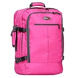  Cabin Go MAX 5540 - Mochila para Equipaje de Mano o Cabina de Viaje, 55 x 40 x 20 cm, 44 litros, Aprobado por IATA/EasyJet/Ryanair Rosa Rosa Tetto Curvo