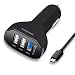 Produktbild KMASHI 3-Port Quick Charge 2.0 USB Kfz Ladegerät 39W Autoladegerät for Samsung Galaxy S7 S6 Edge Plus Note 5 LG HTC und weitere
