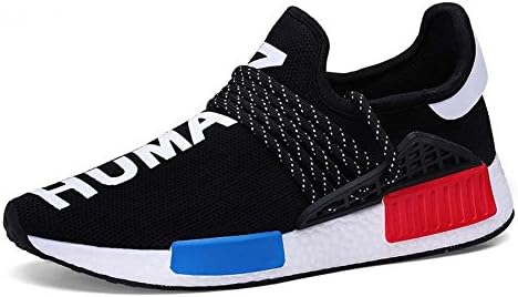 Mengxx Women Men Sports Shoes Black Casual Shoes Breathable Mesh and Lightweight Running Shoes (6 UK = EU 39, black)