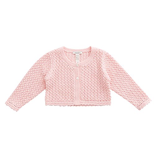Marc janie Baby Girl Pure Color Knitting Top Light Pink 18M