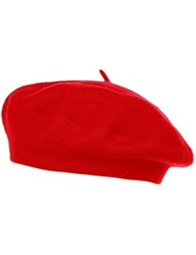 HowYouth® Kinder Kinder Mädchen Jungen Klassischer französischer Künstler Einheitsgröße Wolle Baskenmütze Mütze...