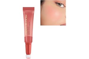 LUCOSS Blush Liquide, Blush Maquillage Fard À Joues with Cushion Applicator, Fard à Joues Stick Imperméable de longue durée, Lightweight Blush Cream Stick Makeup (Ravishing)