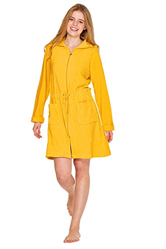 WeWo fashion - Albornoz - para Mujer Amarillo Amarillo XL