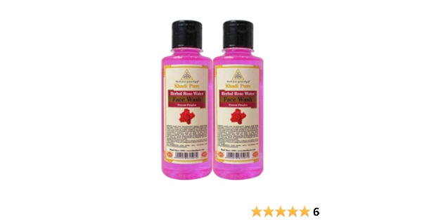 khadi rose water face wash