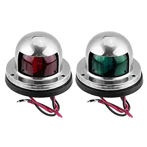 Red Green LED Marine Navigation Light 12V Boat Bow Light Marine Boat Singnal Light, Perfect for Pontoon, Skeeter, Power Boat and Skiff One Pair